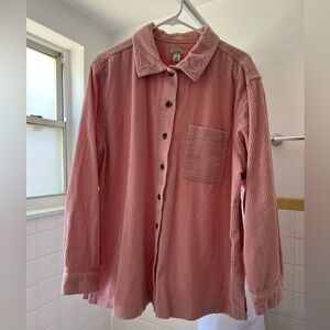 L.L. Bean Women’s Pink Corduroy Shirt, Extra Large, EUC